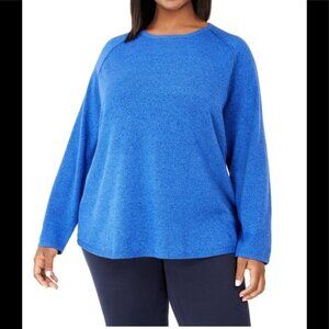 Karen Scott Curved Hem Pull Over Sweater PLUS